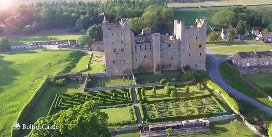 Bolton Castle from above