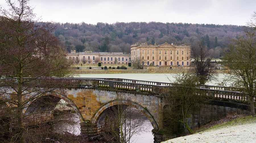 Chatsworth House West Front and Bridge